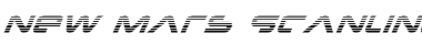 Download New Mars Scanlines Italic Font