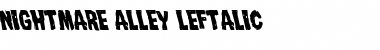 Download Nightmare Alley Leftalic Font