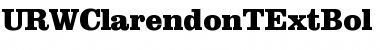 URWClarendonTExtBol Regular Font