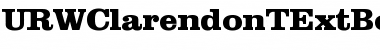 URWClarendonTExtBolExtWid Regular Font