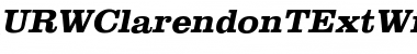 URWClarendonTExtWid Bold Oblique Font
