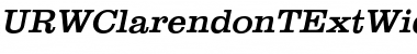 URWClarendonTExtWid Oblique Font