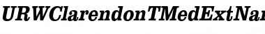 Download URWClarendonTMedExtNar Font