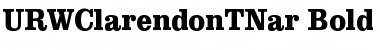 URWClarendonTNar Bold Font