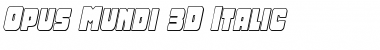 Download Opus Mundi 3D Italic Font