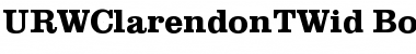 URWClarendonTWid Bold Font