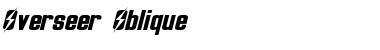 Download Overseer Oblique Font