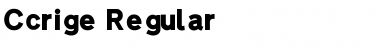 Ccrige Regular Font