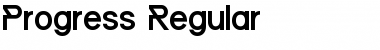 Progress Regular Font