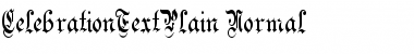 CelebrationTextPlain Regular Font