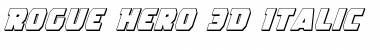 Download Rogue Hero 3D Italic Font