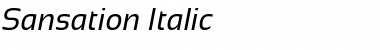 Sansation Italic Font