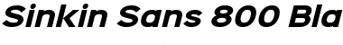 Download Sinkin Sans 800 Black Italic Font