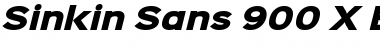 Download Sinkin Sans 900 X Black Italic Font