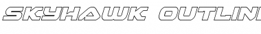 Download Skyhawk Outline Italic Font