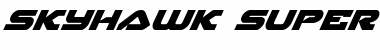 Download Skyhawk Super-Italic Font