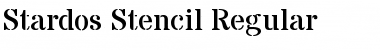 Download Stardos Stencil Font