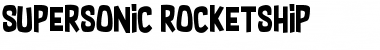 Download Supersonic Rocketship Font