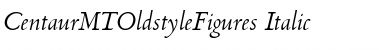 CentaurMTOldstyleFigures RomanItalic Font