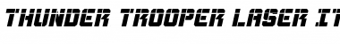 Download Thunder Trooper Laser Italic Font