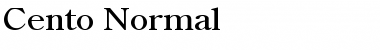 Cento Normal Font