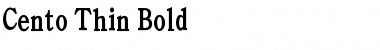 Cento Thin Bold Font