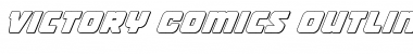 Download Victory Comics Outline Italic Font