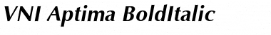 VNI Aptima BoldItalic Font