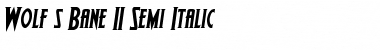 Download Wolf's Bane II Semi-Italic Font