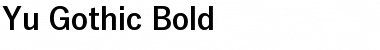 Yu Gothic Bold Font