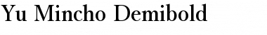 Download Yu Mincho Demibold Font