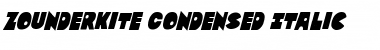 Zounderkite Condensed Italic Condensed Italic Font