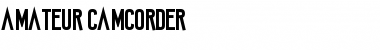 Download Amateur Camcorder Font