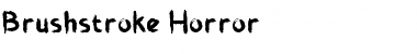 Brushstroke Horror Font