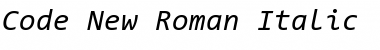 Download Code New Roman Font