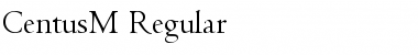 CentusM Regular Font