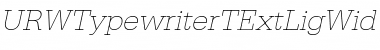 Download URWTypewriterTExtLigWid Font