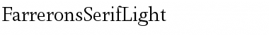 Download Farrerons Serif Light Font