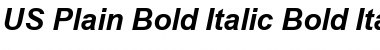 Arial Bold Italic Font