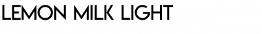 Download Lemon/Milk light Font