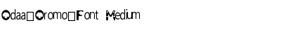 Odaa_Oromo_Font Medium Font