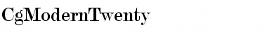 Download CgModernTwenty Font