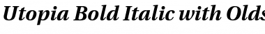 Utopia BoldOsF Italic Font