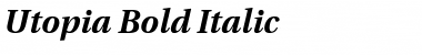 Utopia Bold Italic Font