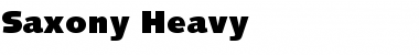 Saxony-Heavy Regular Font