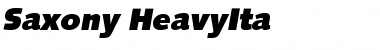 Download Saxony-HeavyIta Font