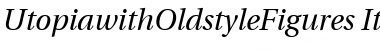 UtopiawithOldstyleFigures RomanItalic Font