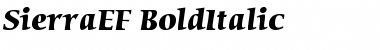Download SierraEF-BoldItalic Font