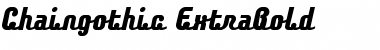 Chaingothic ExtraBold Font