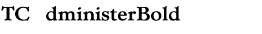 TCAdministerBold Regular Font